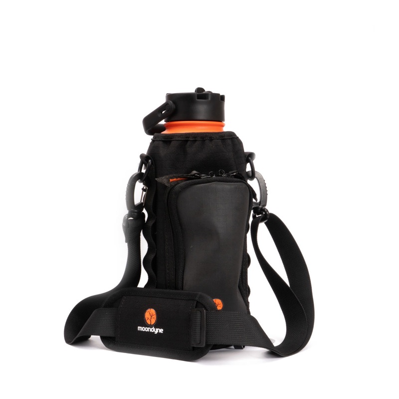 Moondyne Bottle Carry Pouch 1200ml Canvas Black