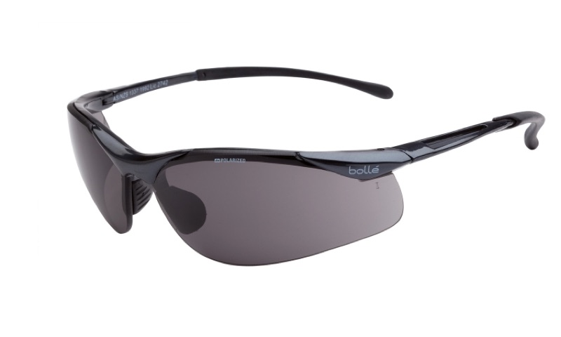 Bolle Contour Gun Metal Grey Polarised Lens Safety Glasses
