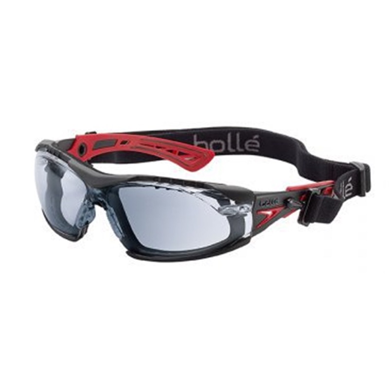 Bolle Rush+ Safety Glasses Smoke with Band