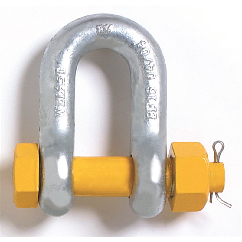 Beaver Yellow Pin Grade S Safety Pin Dee Shackle 2t