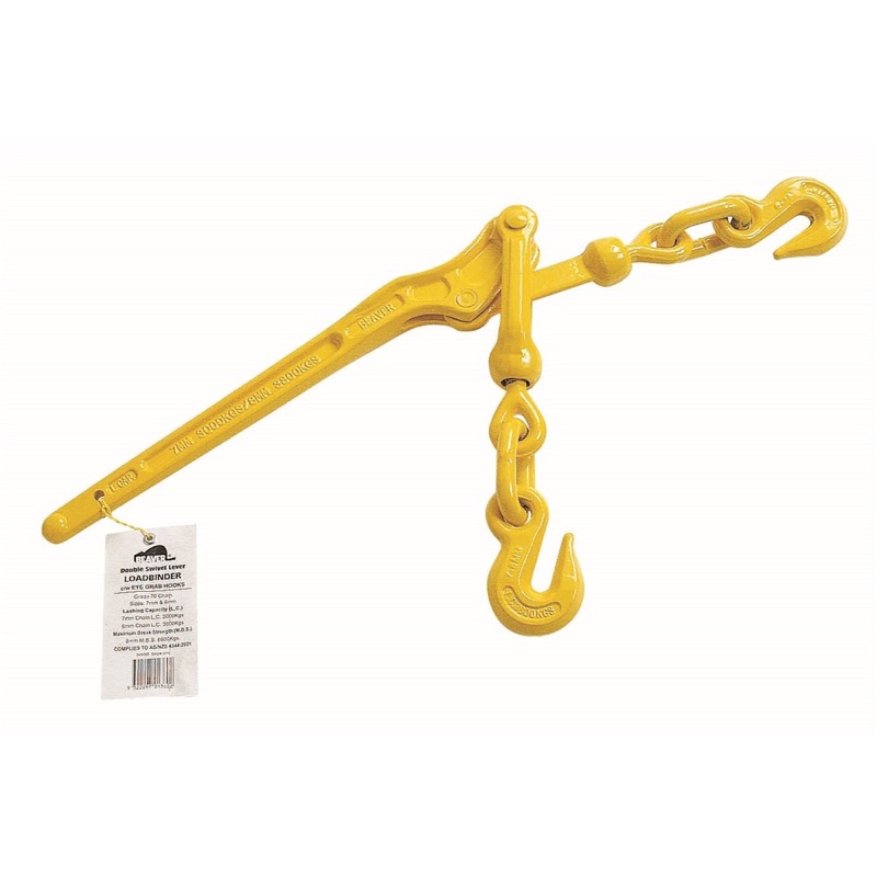 Beaver Graded 70 Double Swivel Loadbinder with Eye Grab Hooks 13mm