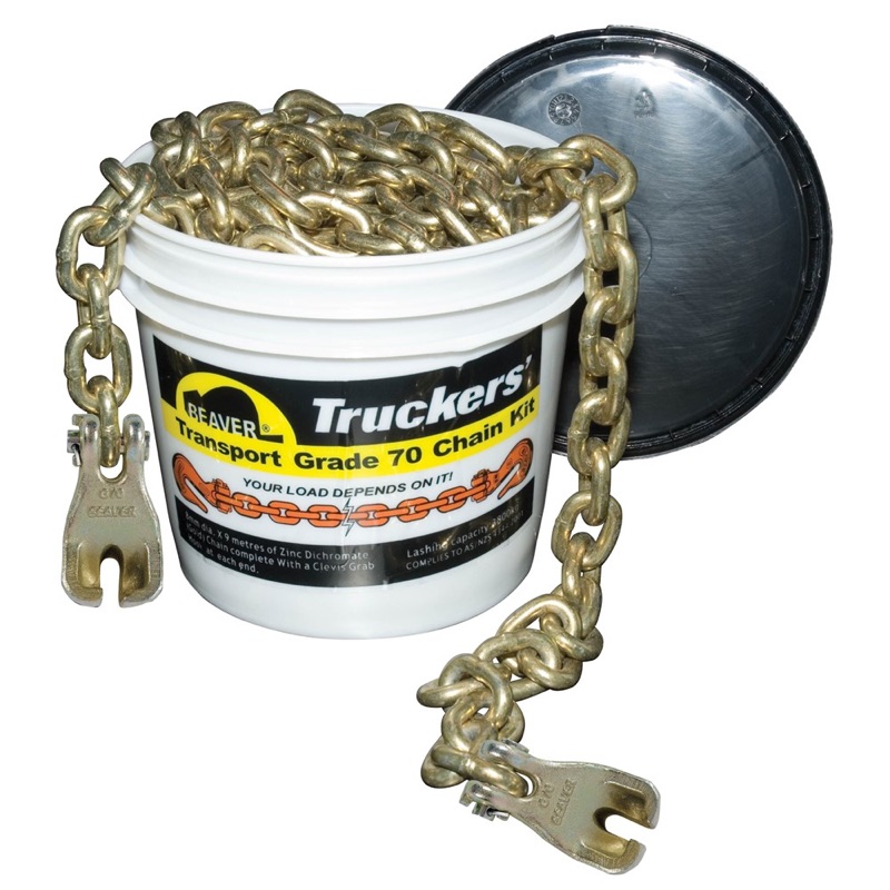 Beaver G70 Transport Chain With Claw Hooks At Each End 10mm x 6m