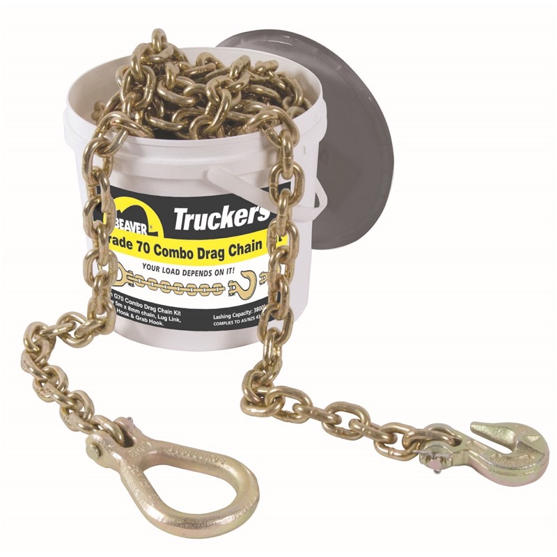 Beaver G70 Gold Drag Chain Kit with Lug Link and Grab Hook 13mm