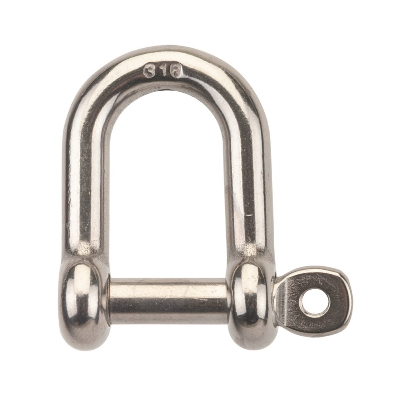Beaver G316 Stainless Steel Dee Shackle with Captive Pin 8mm