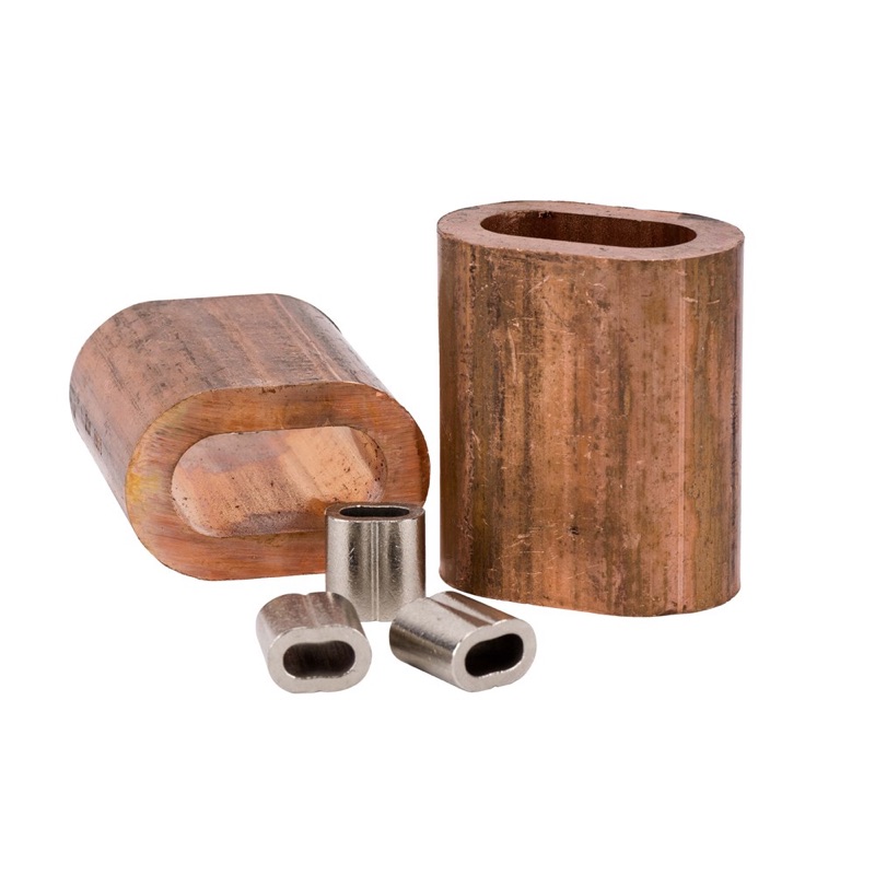 Beaver Wire Rope Copper Ferrules 2.2mm x 4.4mm x 0.90mm
