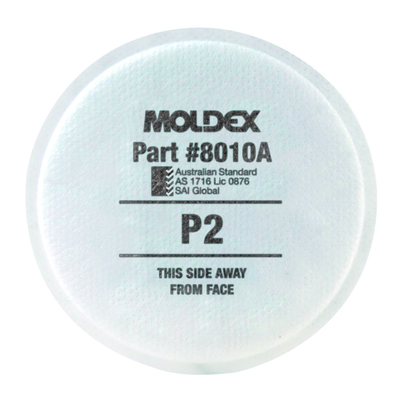 Moldex P2 Particulate Pair Filter, Fumes/Dust/Mist 5 Pairs/Pack
