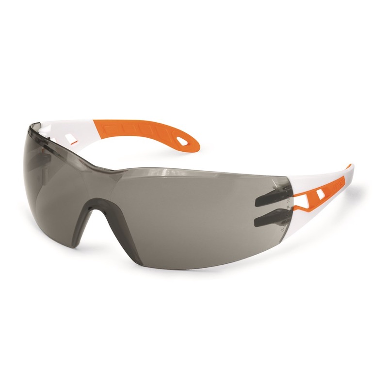 UVEX Pheos Safety Glasses Grey/White/Orange