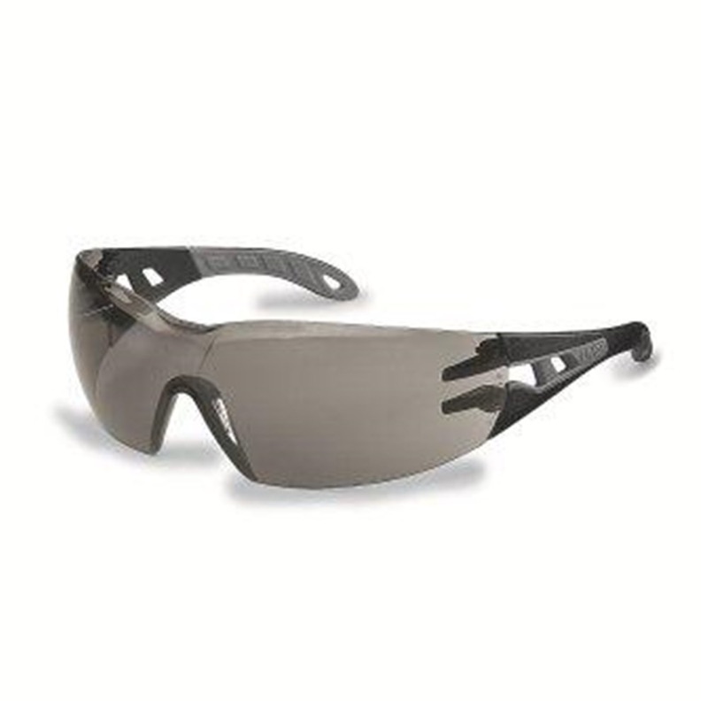 UVEX Pheos Safety Glasses Grey/Black/Grey