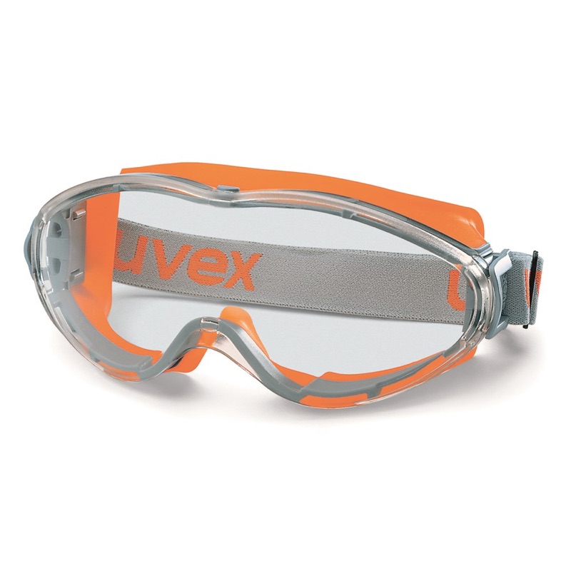 Uvex Ultrasonic Safety Goggle Orange/Clear