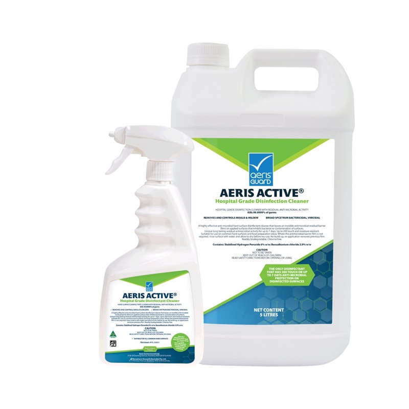 Hard Surface Disinfectant Aeris Active No Colour x 750ml