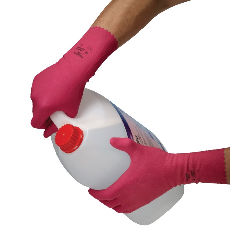 Ansell Premium Latex Gloves Pink x Size 7