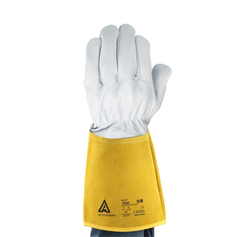 Ansell ActivArmr 43-217 Welder Gloves Grey/Yellow x Size 9
