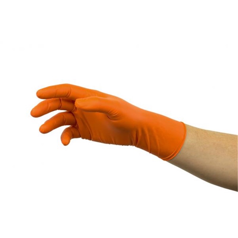 Ansell MicroFlex 93-856 Disposable Gloves Orange x Size Large