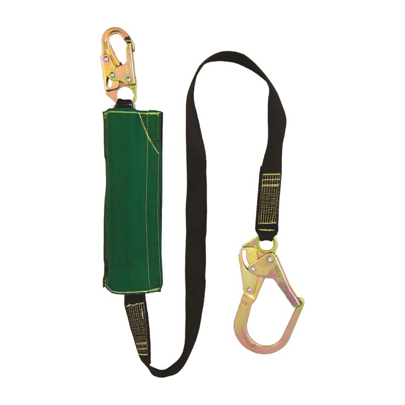 Shock Absorbing Lanyard Hot Works 2M Web Steel Snap Hook & Scaffold Hook 50KG-140KG