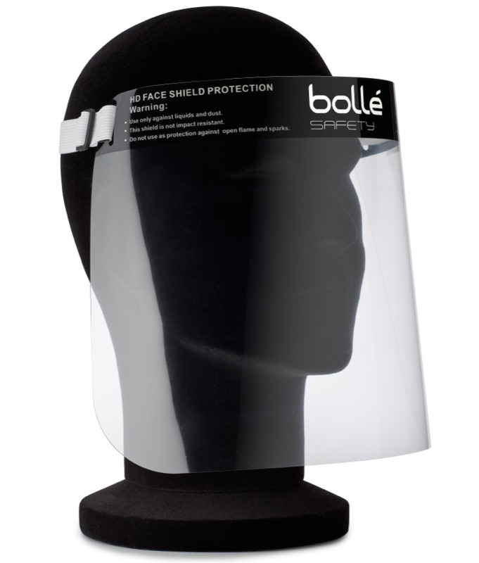 Bolle DFS4 Disposable AF Face  Shield  With Adjustable  Headband Clear