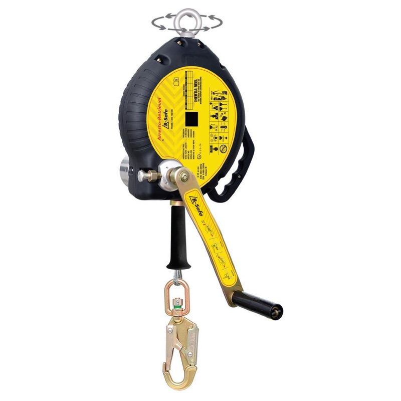 Retrieval Block Arresto Cable Swivel Mount HD Hook Plastic Housing 140kG x 20m Ea