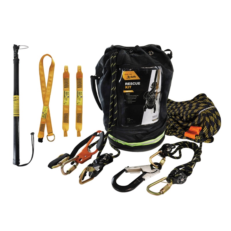 B-Safe Rescue Kit 12.5m x 4:1 Comes with Clamp & Descender (1 Person)