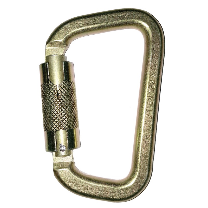 Karabiner Steel D Triple Lock