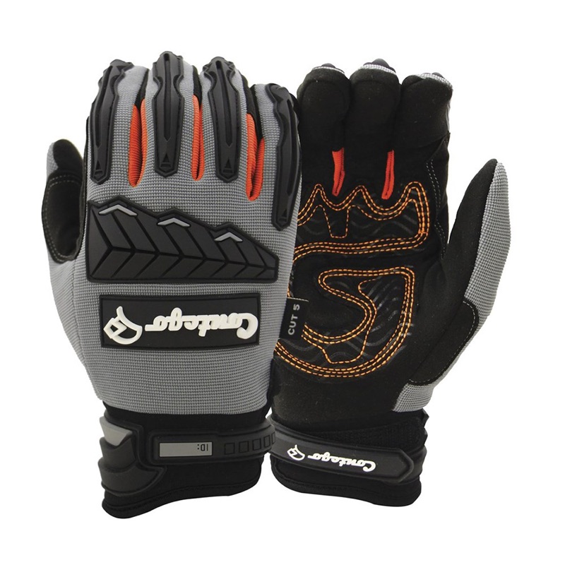 GLOVE CONTEGO BLACKWATER MECHANICS Cut D PALM Fluro Lime x Size 2 Extra Large
