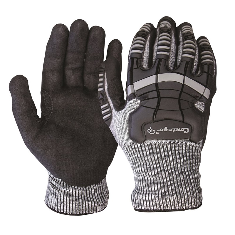 Contego Hybridz 360 Cut & Impact Protection Gloves Grey x Size 2 Extra Large