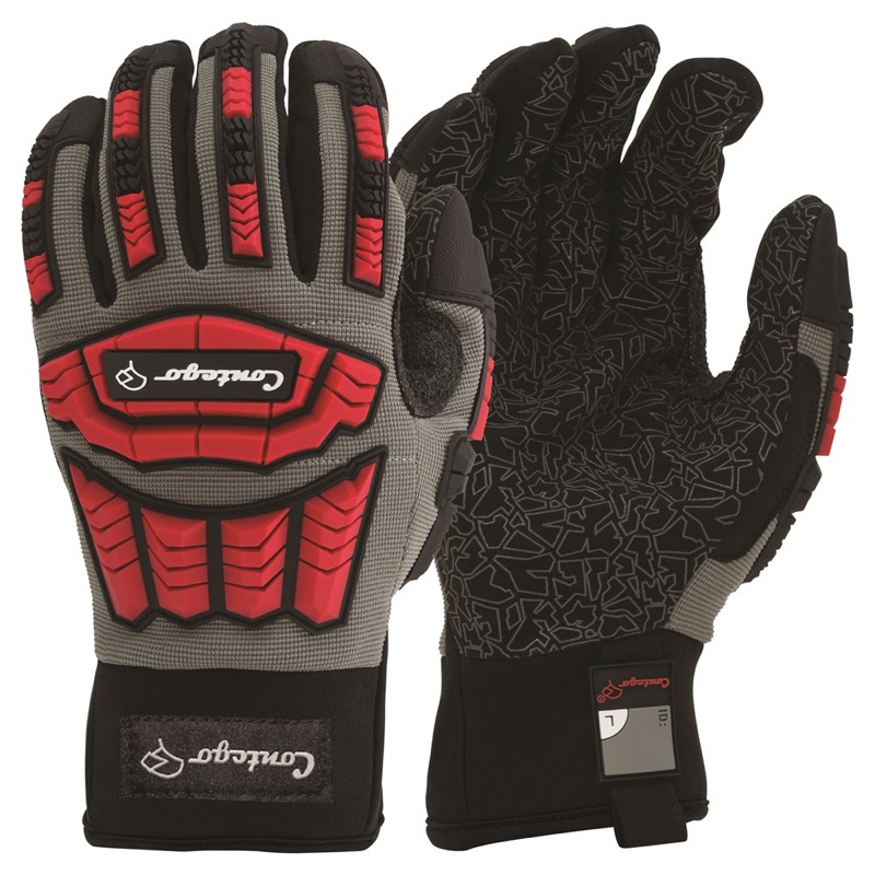 Contego Roxby Impact Plus Mechanic Glove Red x Size 2 Extra Large