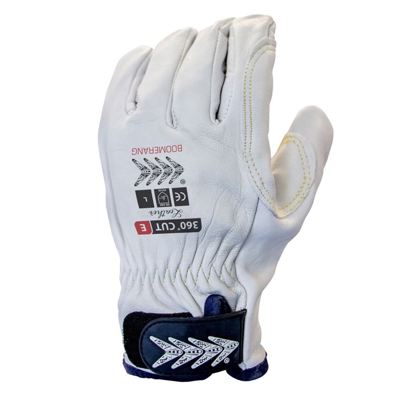 Boomerang Level E 360 Cut Resistant Rigger Glove White x Size 2 Extra Large