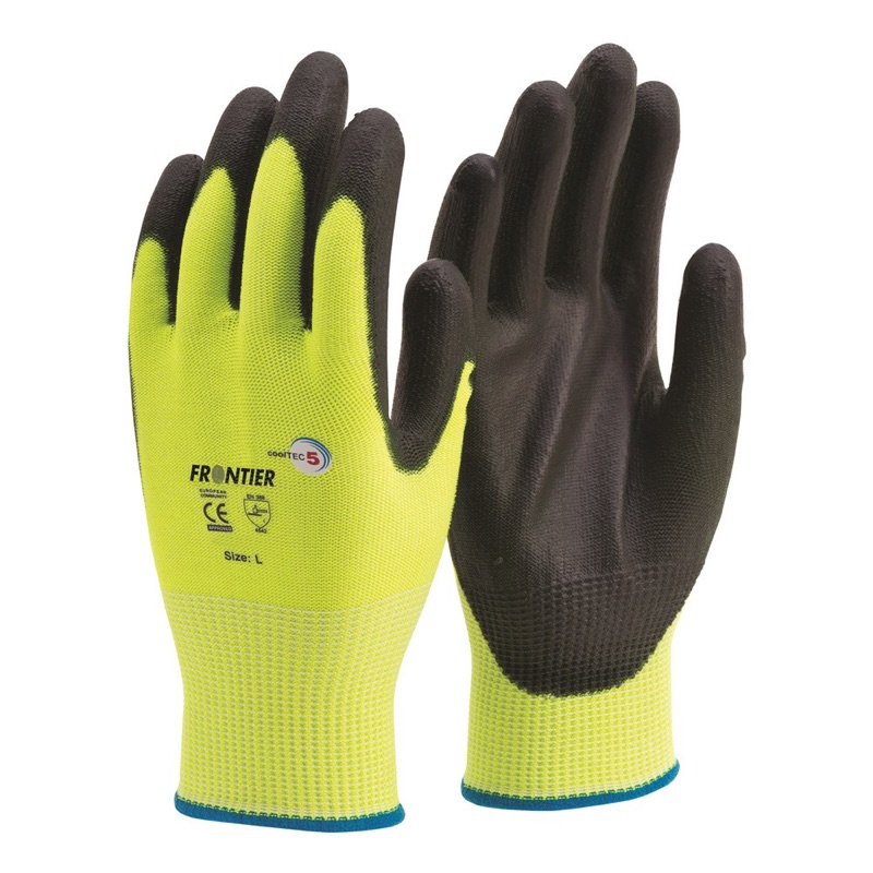 Frontier CoolTec5 High-Vis Glove Fluro Yellow x Size 2 Extra Large