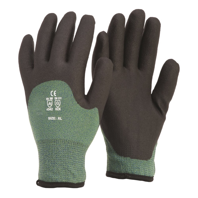 Frontier Cold Fighter Glove Black/Green x Size 2 Extra Large