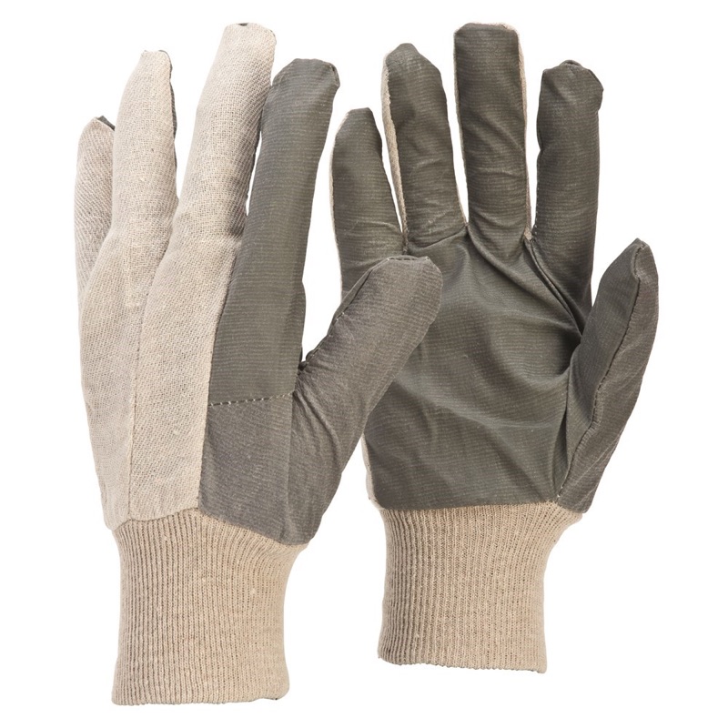 Frontier Vinyl Cotton Glove Grey/ White x One Size Fits All