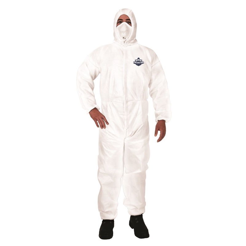 Frontier Microporous Type 5 & 6 Coverall White x Size 2XL
