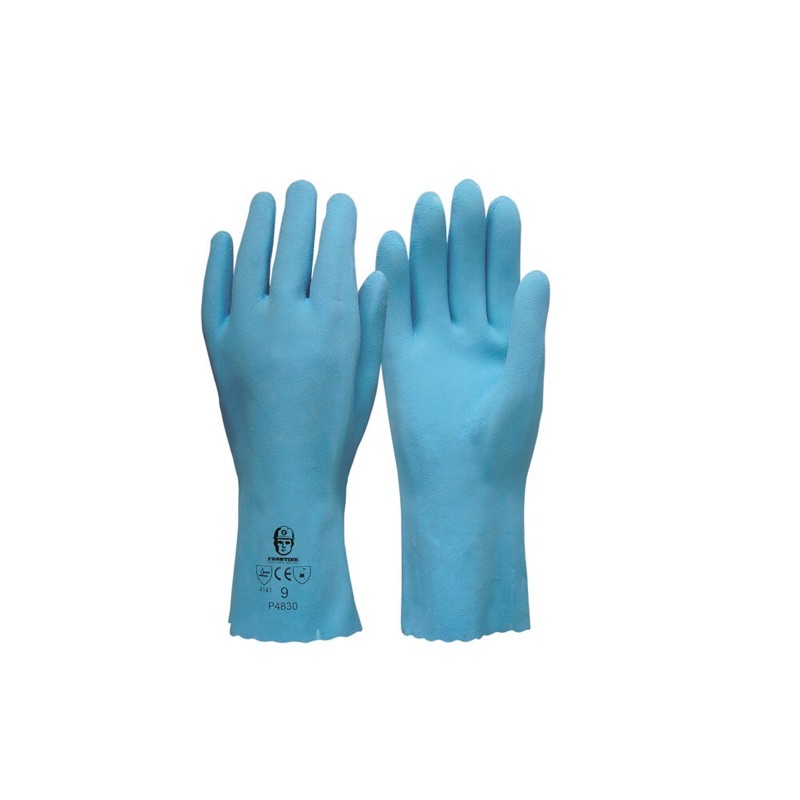 Frontier Food Pro Blue Latex Double Glove Blue x Size Extra Large