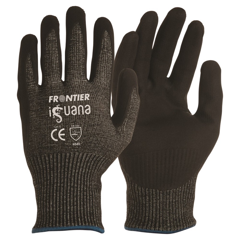 Frontier Iguana Cut 5 Nitrile Glove Black x Size 2 Extra Large