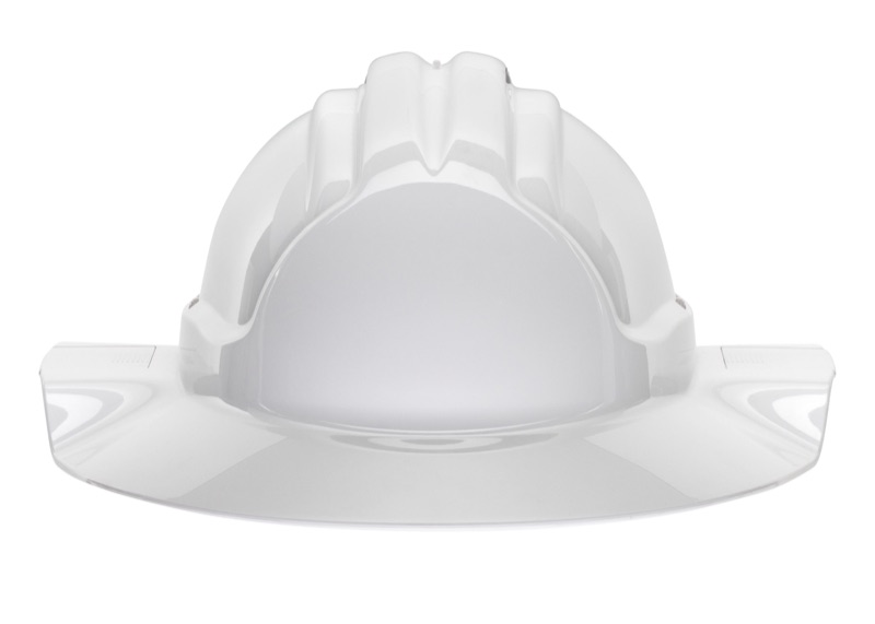 Frontier Broad Brim Hard hat Non-Vented W/Ratchet Harness