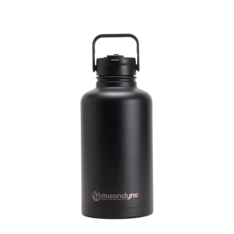 Moondyne Insulated Bottle 1950ml Stainless Steel Black
