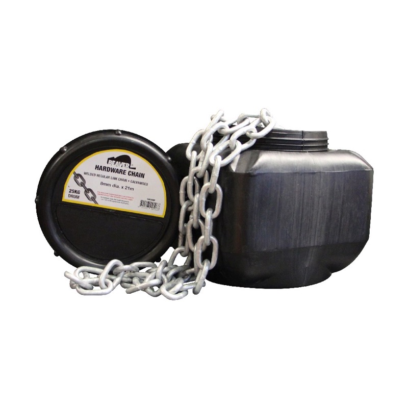 Beaver Proof Coil Chain Regular Link (25kg Pail) 3mm