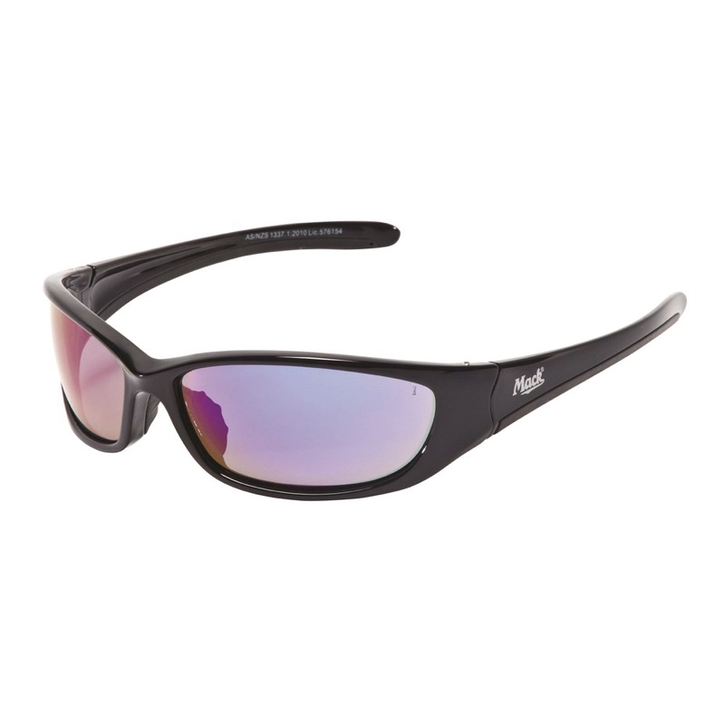Mack Convoy Blue Mirror Safety Glasses Blue x One Size Fits All