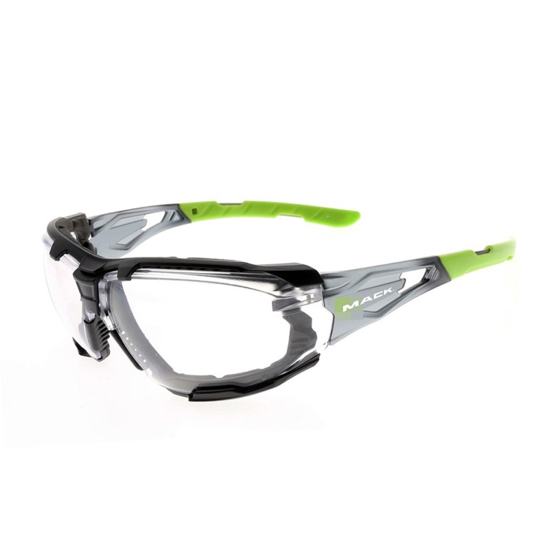 Mack Fender Safety Glasses with Foam Gasket Blue x Standard