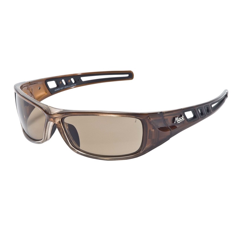 Mack Longhaul Safety Glasses Brown x One Size Fits All