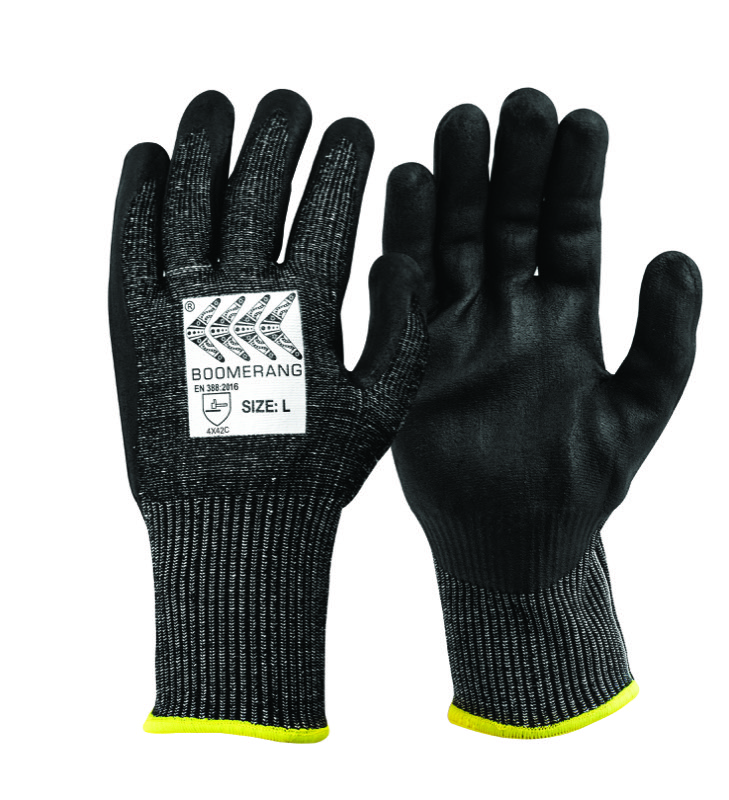 Boomerang Boorniny Cut 5 Glove Black x Size 2XL