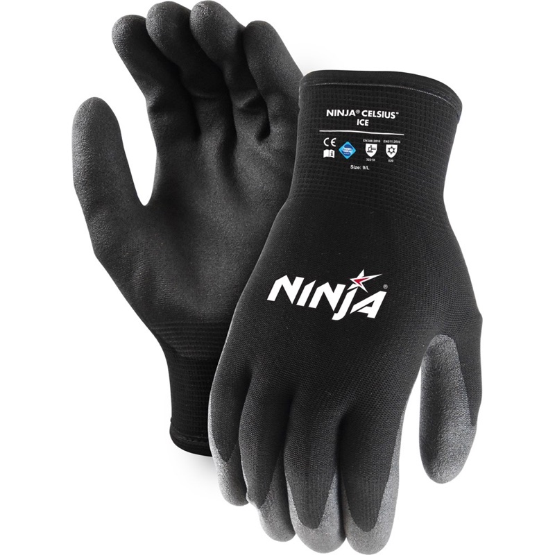 Ninja Celsius Ice Cold Resistant Gloves Black x Size 2 Extra Large
