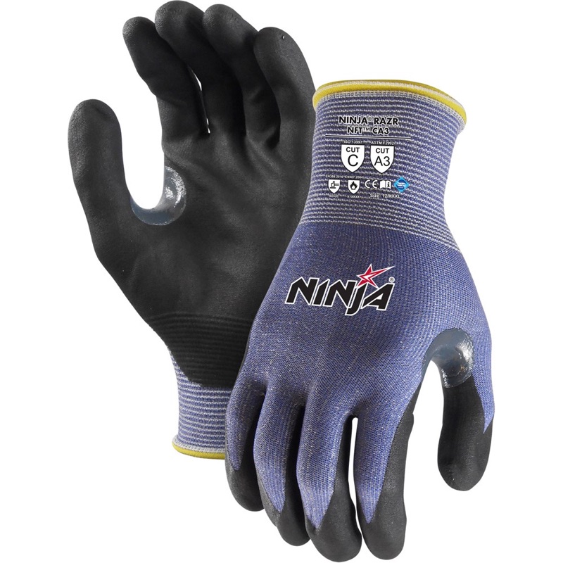 Ninja Razr NFT CA3 Gloves Blue x Size 2 Extra Large