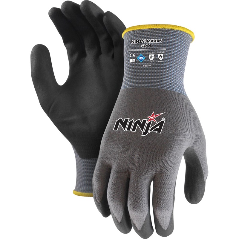 Ninja Maxim Cool Glove Grey x Size 2 Extra Large