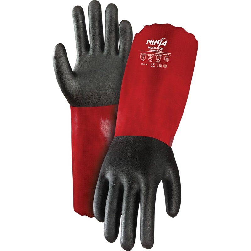 Ninja Multi-Tech Premier Cut D Gloves Brown x Size 2XL