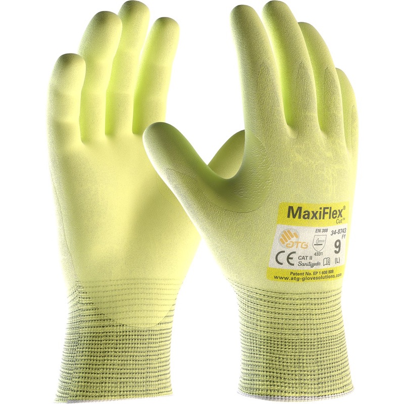 ATG Ultra HiVis Maxicut Ultimate Glove Fluro Yellow x Size 11