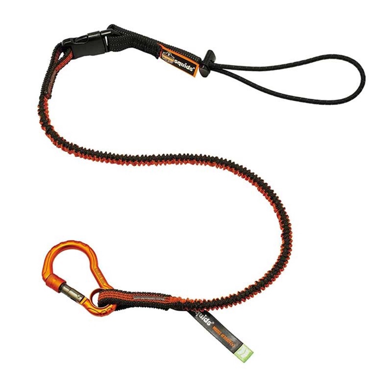 Ergodyne 19864 Squids 3155 Elastic Tool Lanyard with Clamp