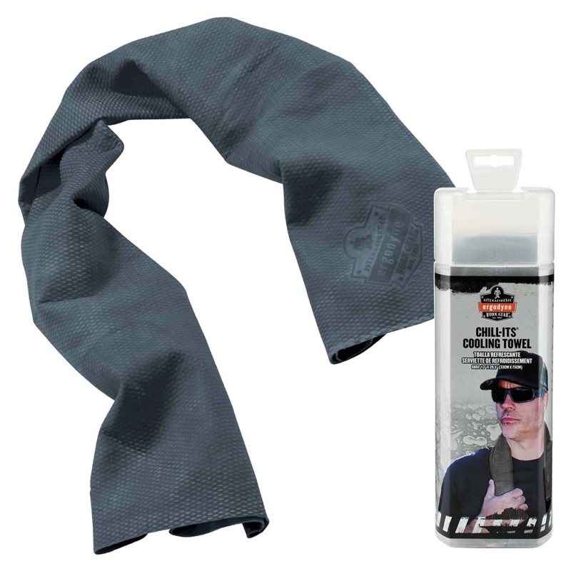 Ergodyne Chill-Its Evaporative Cooling Towel Blue x One Size Fits All