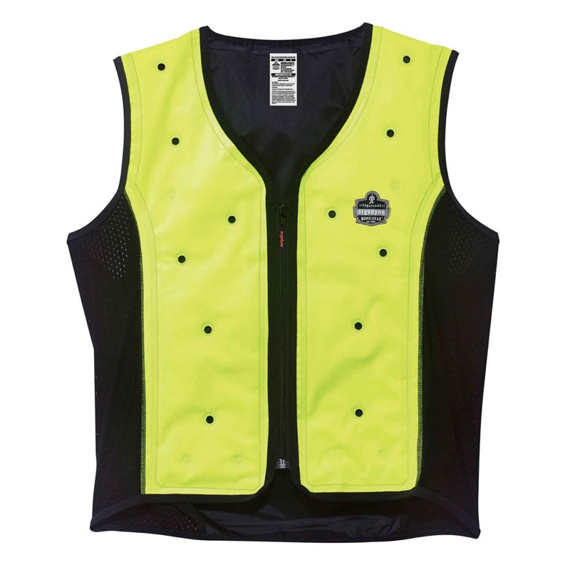 Ergodyne Chill-Its Dry Evaporative Cooling Vest Lime Lime x Size 2 Extra Large