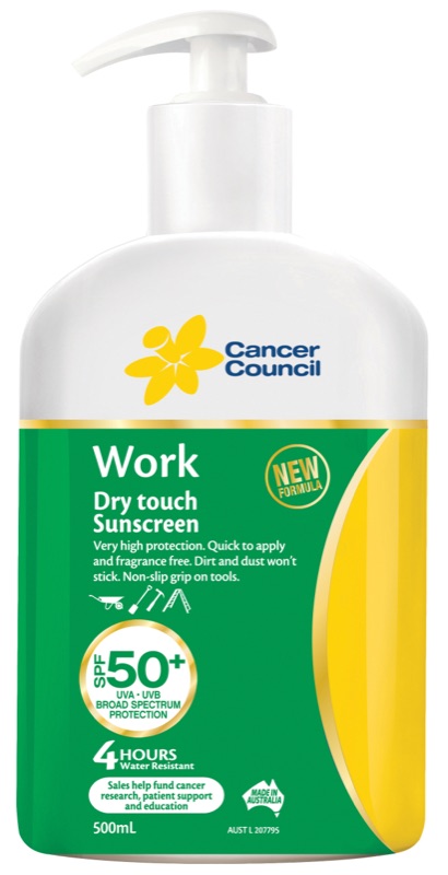 Cancer Council Sunscreen 50+ Work 500ml Pump Pack