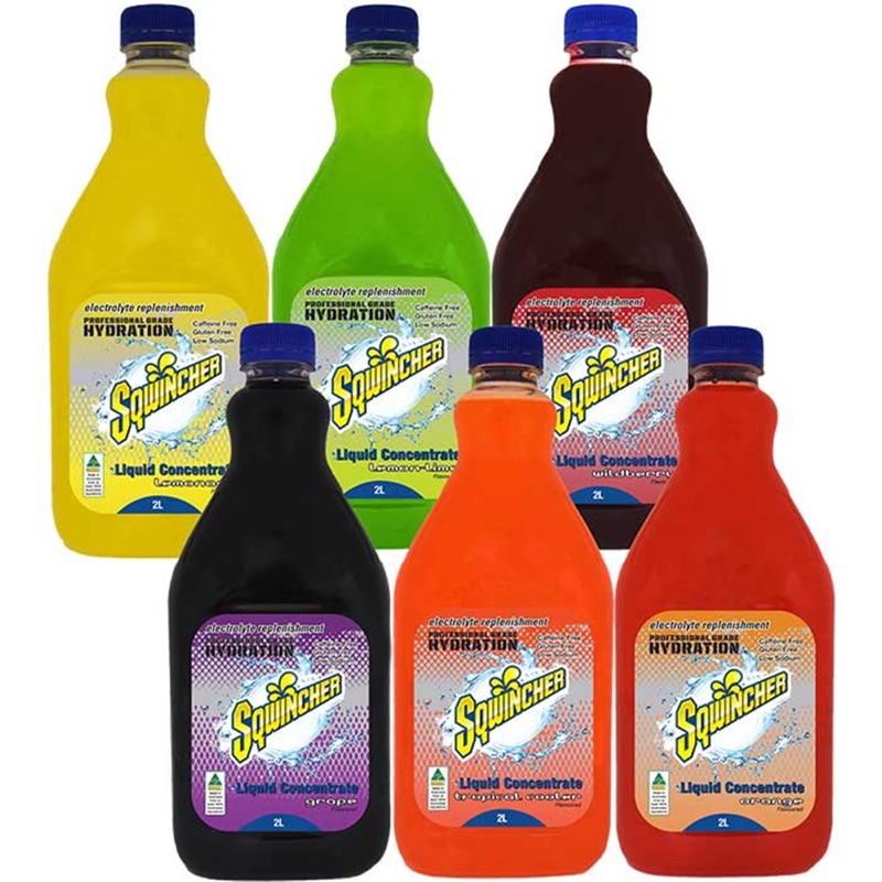 Sqwincher Electrolyte Liquid Concentrate - 2L Mixed Flavours