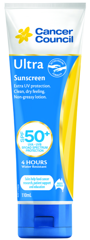 Cancer Council Sunscreen 50+ Ultra 110ml Tube